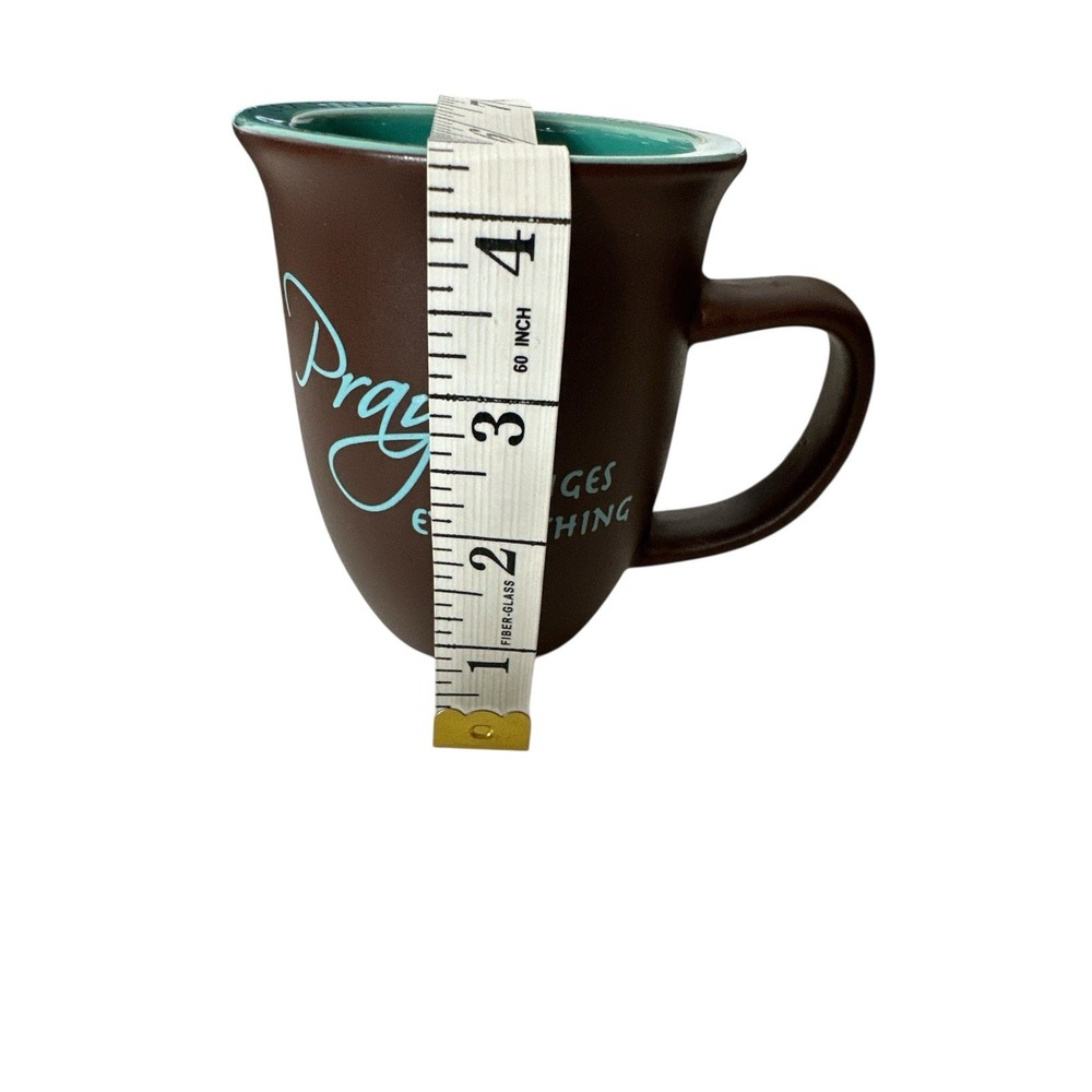 Abbey Press Cup Mug Prayer Changes Everything Religious Gift Brown - Picture 7 of 7